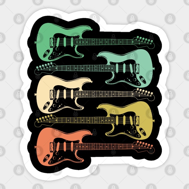 Electric Guitar - Electric Guitars Sticker by Kudostees